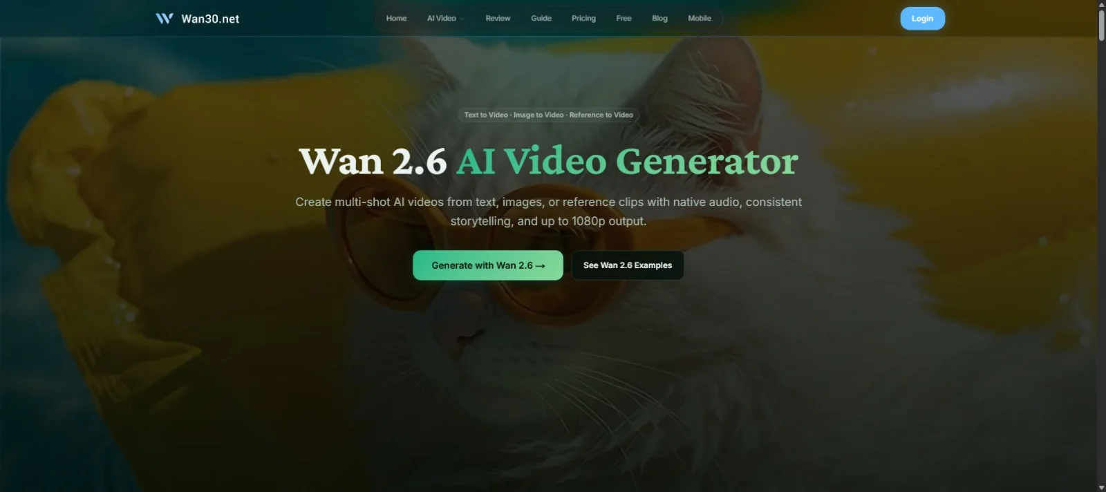 Wan 2.6 AI Video Generator screenshot 1