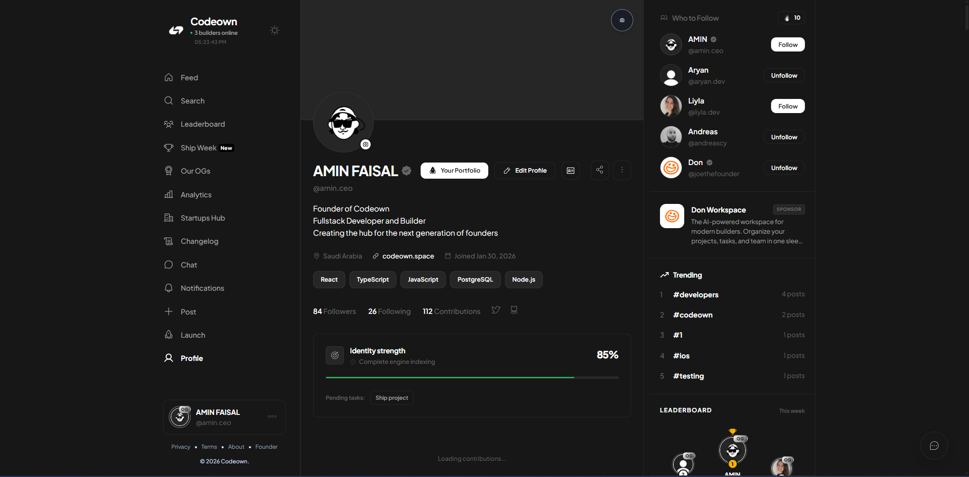 Codeown screenshot 2
