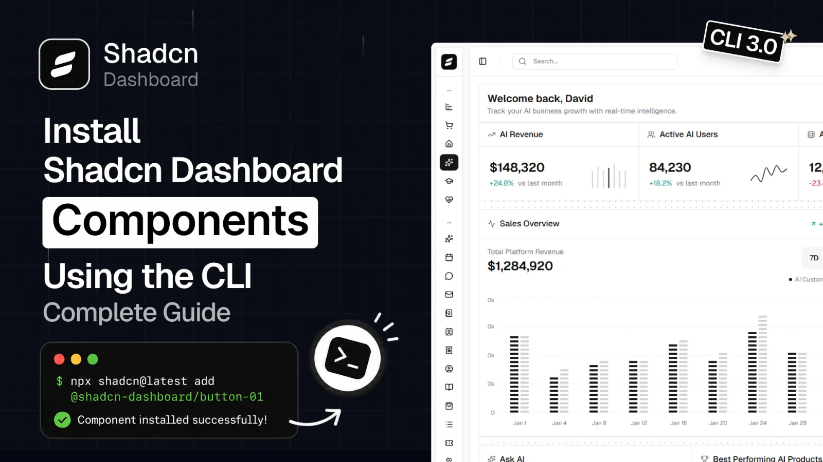 Shadcn Dashboard screenshot 4