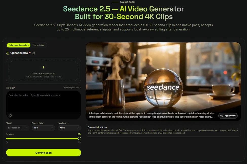 Seedance 2.5 screenshot 3